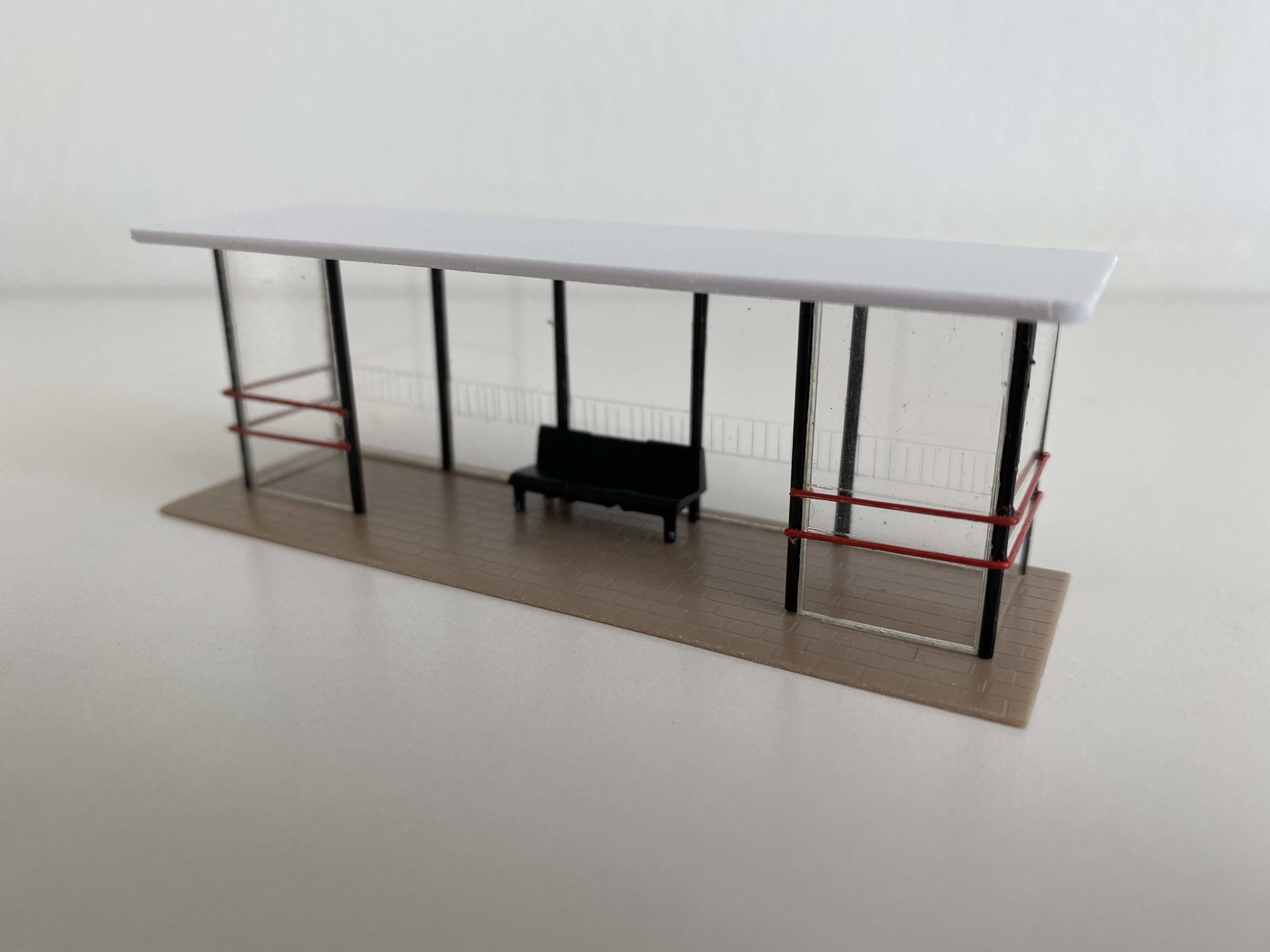 Henks Modelbouw – Enkele perron abri